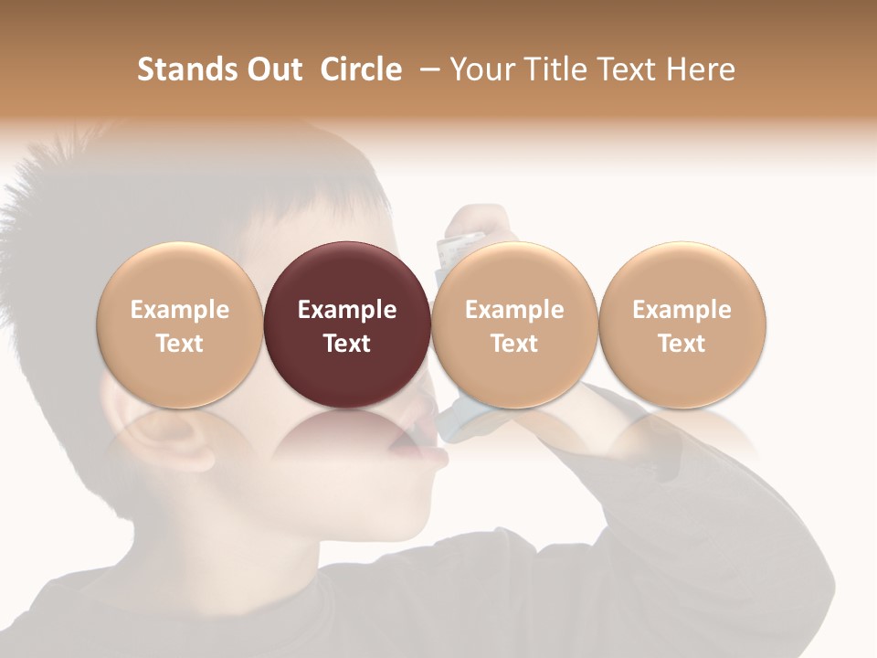 A Young Boy Holding A Cell Phone To His Ear PowerPoint Template