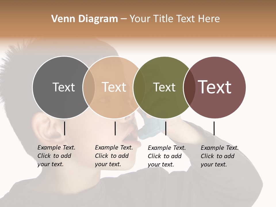 A Young Boy Holding A Cell Phone To His Ear PowerPoint Template