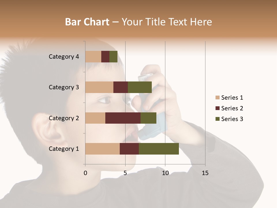 A Young Boy Holding A Cell Phone To His Ear PowerPoint Template