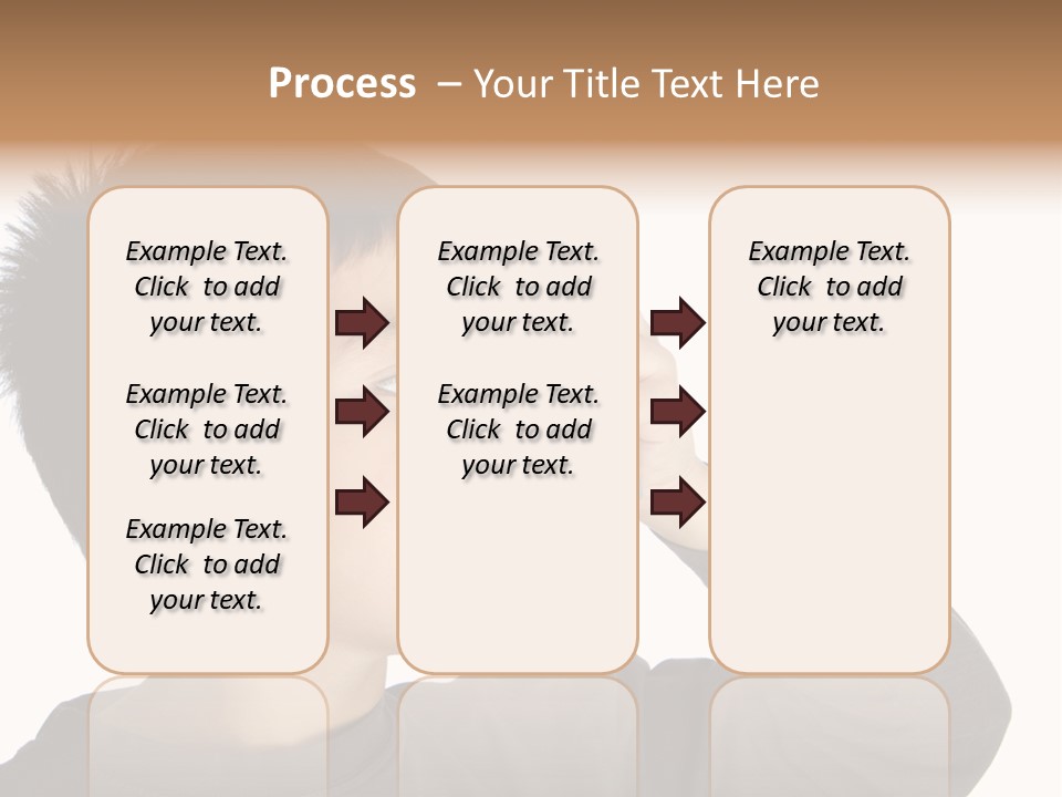 A Young Boy Holding A Cell Phone To His Ear PowerPoint Template