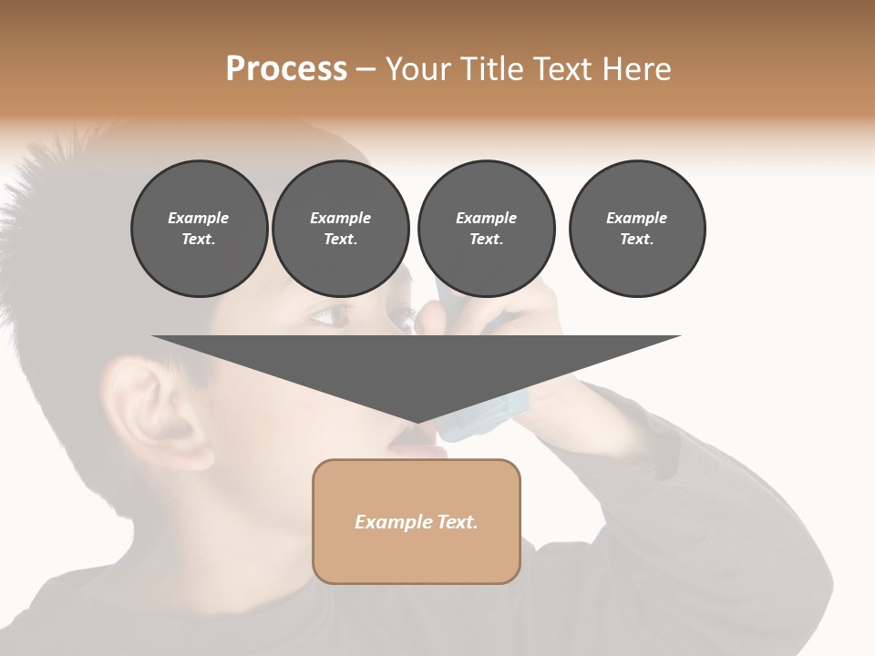 A Young Boy Holding A Cell Phone To His Ear PowerPoint Template