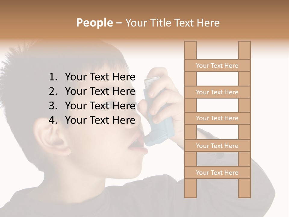 A Young Boy Holding A Cell Phone To His Ear PowerPoint Template