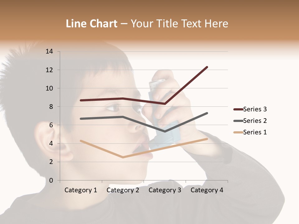 A Young Boy Holding A Cell Phone To His Ear PowerPoint Template