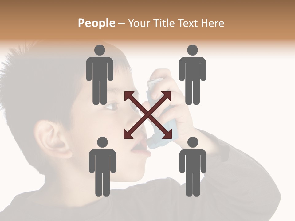 A Young Boy Holding A Cell Phone To His Ear PowerPoint Template