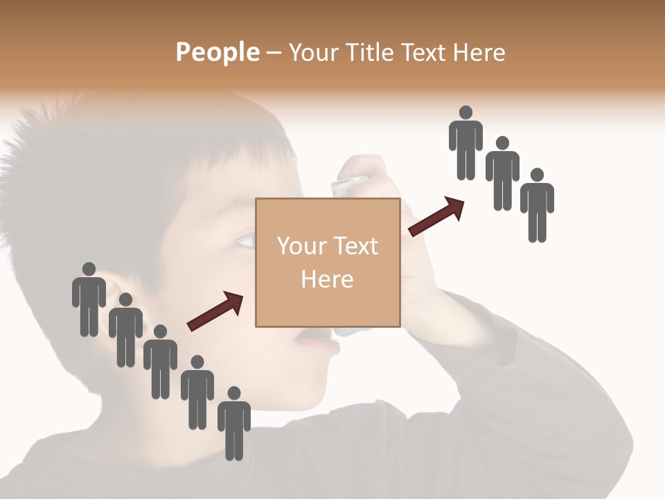 A Young Boy Holding A Cell Phone To His Ear PowerPoint Template