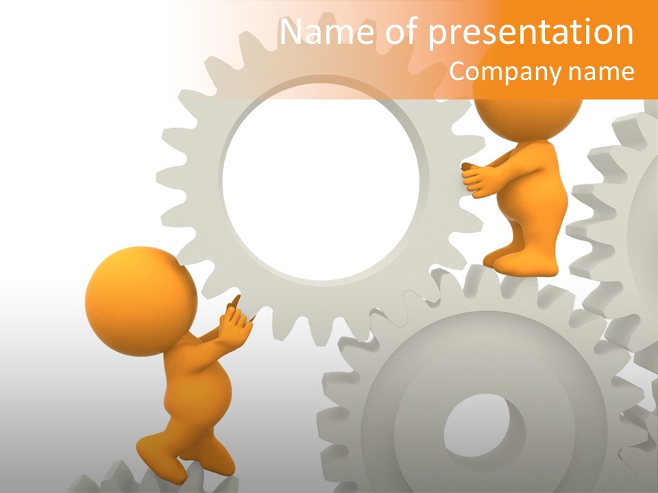 Person Mechanism Engaged PowerPoint Template