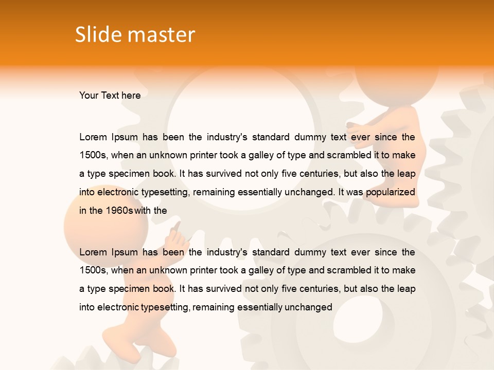 Person Mechanism Engaged PowerPoint Template