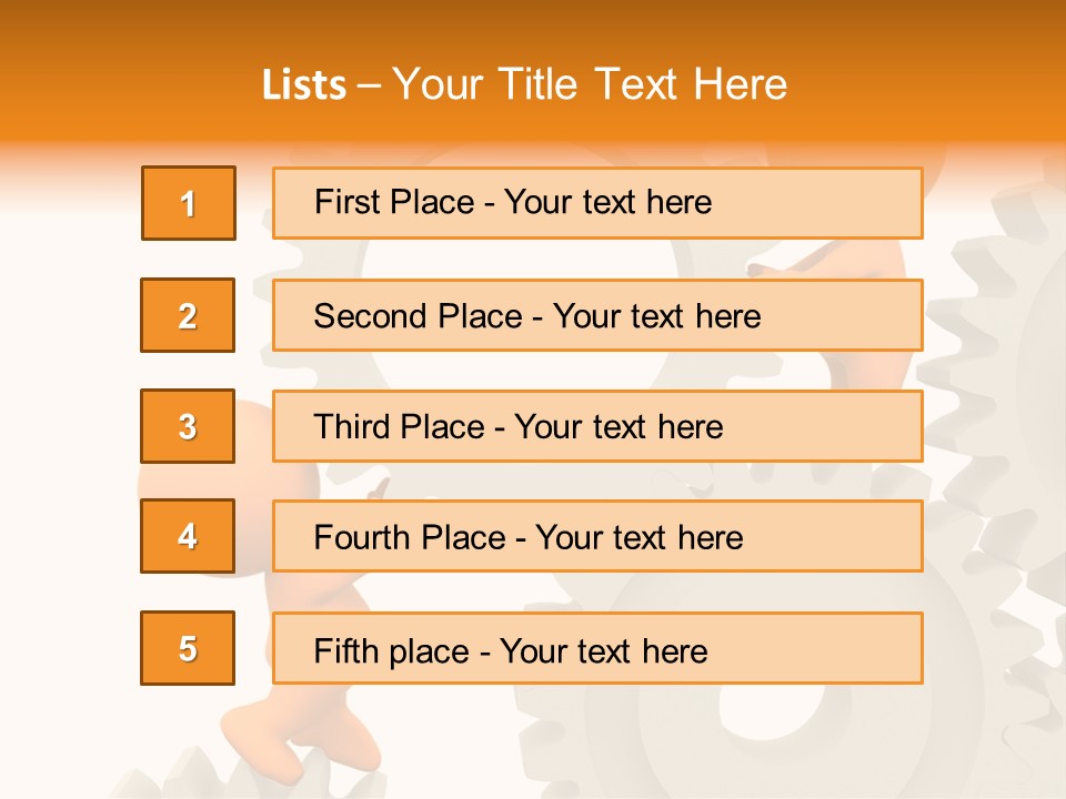 Person Mechanism Engaged PowerPoint Template