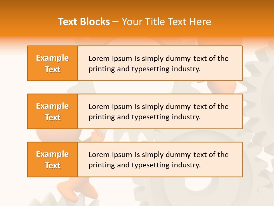 Person Mechanism Engaged PowerPoint Template