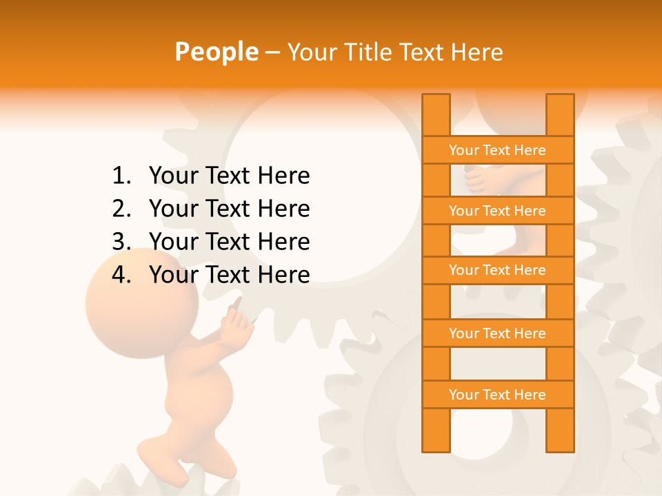 Person Mechanism Engaged PowerPoint Template