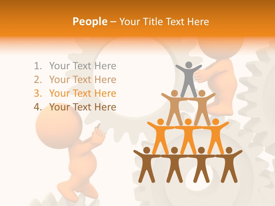 Person Mechanism Engaged PowerPoint Template