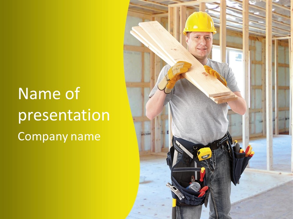 Build Install Development PowerPoint Template