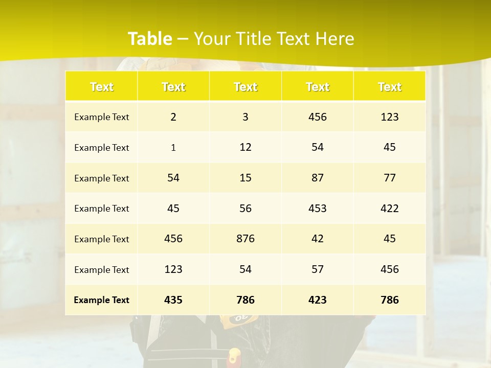 Build Install Development PowerPoint Template
