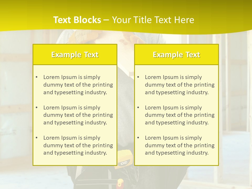 Build Install Development PowerPoint Template