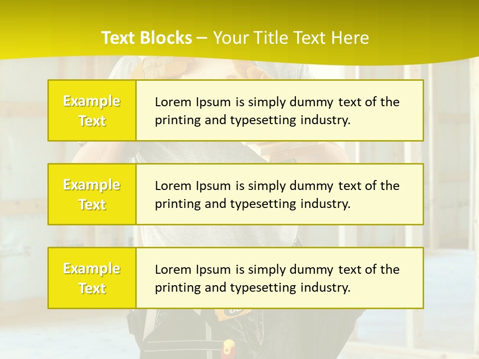Build Install Development PowerPoint Template
