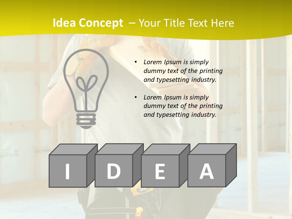 Build Install Development PowerPoint Template