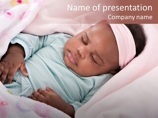 Cute Beautiful Baby PowerPoint Template