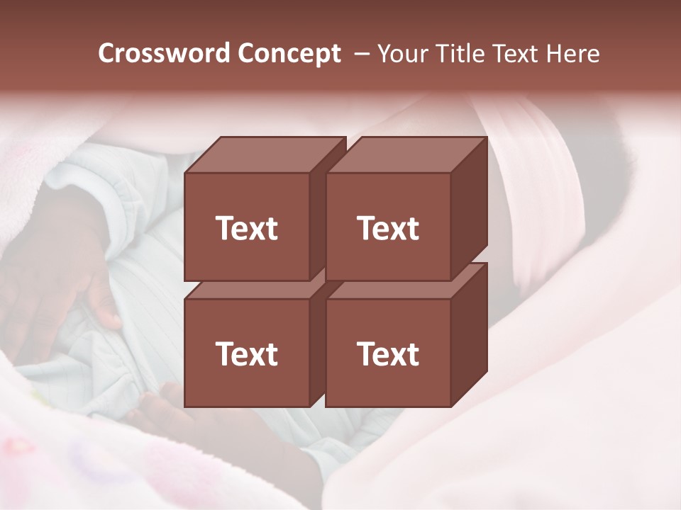 Cute Beautiful Baby PowerPoint Template