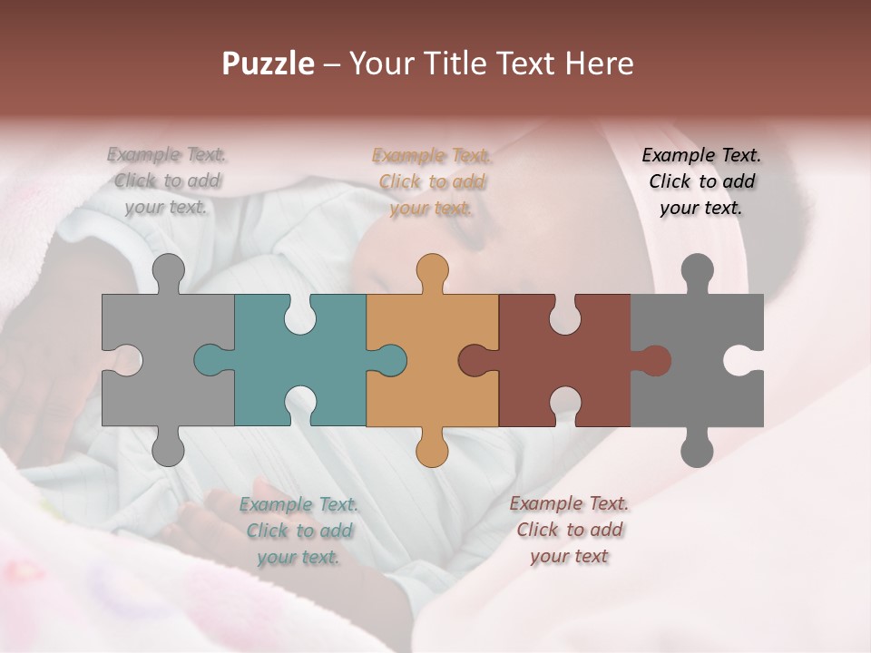 Cute Beautiful Baby PowerPoint Template