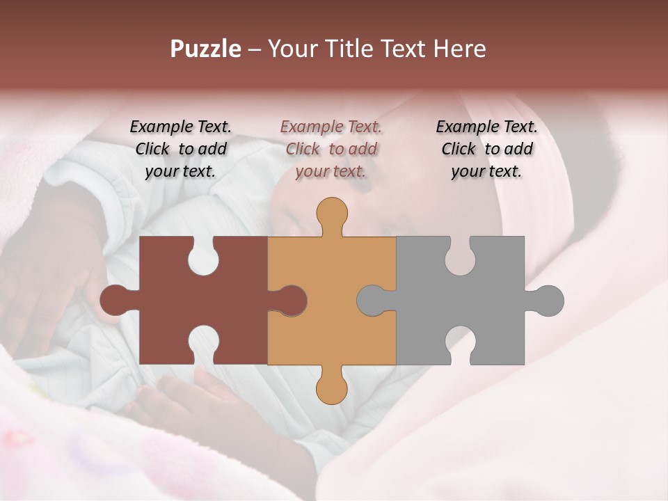 Cute Beautiful Baby PowerPoint Template