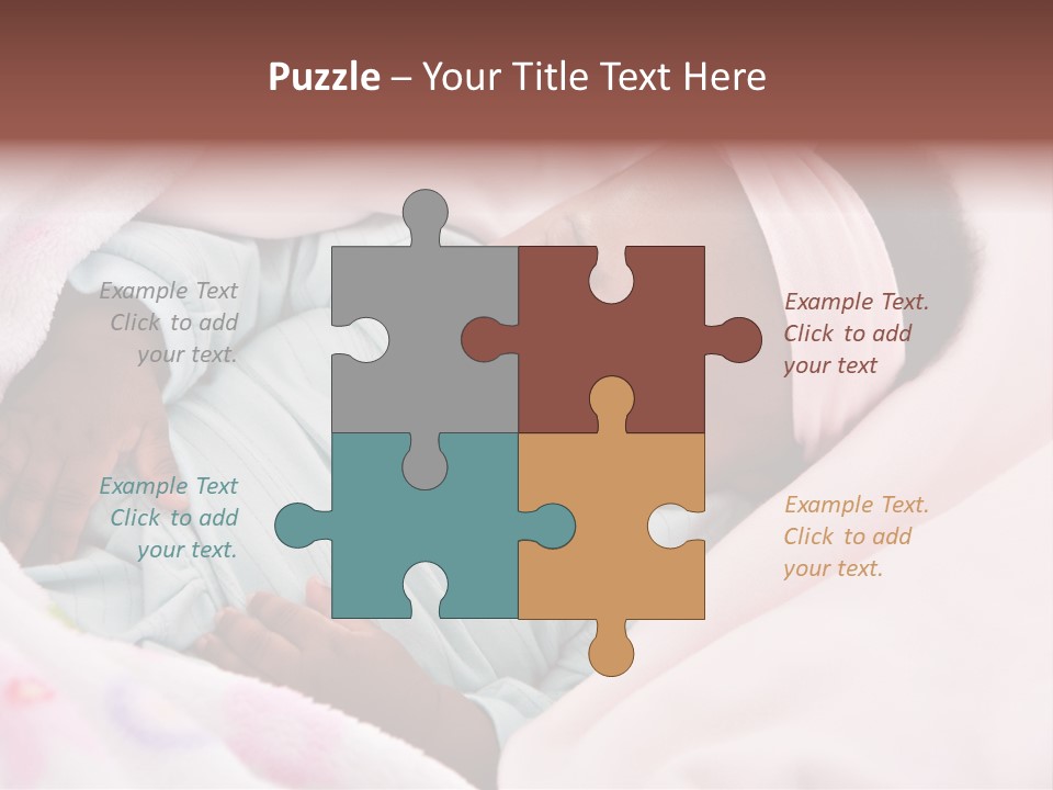 Cute Beautiful Baby PowerPoint Template
