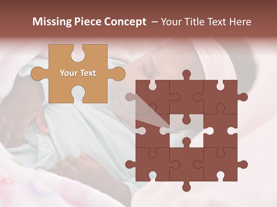 Cute Beautiful Baby PowerPoint Template