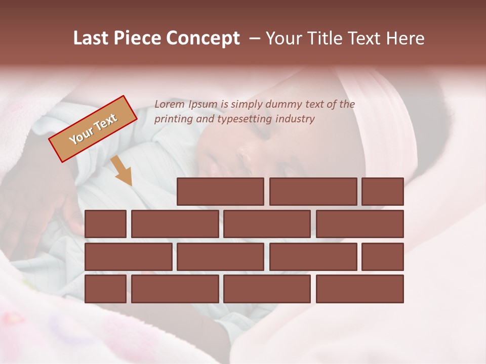 Cute Beautiful Baby PowerPoint Template