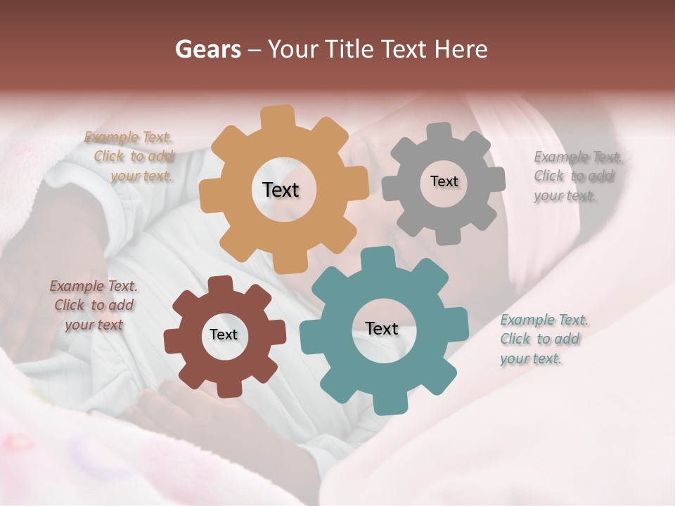 Cute Beautiful Baby PowerPoint Template