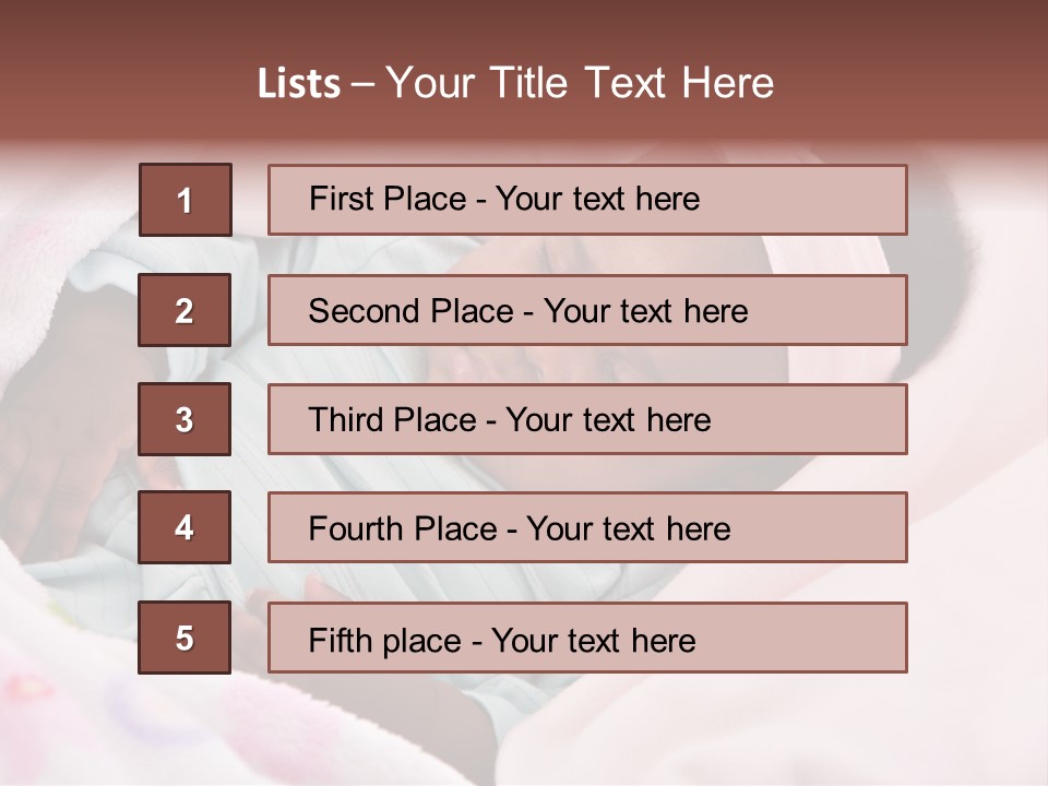 Cute Beautiful Baby PowerPoint Template