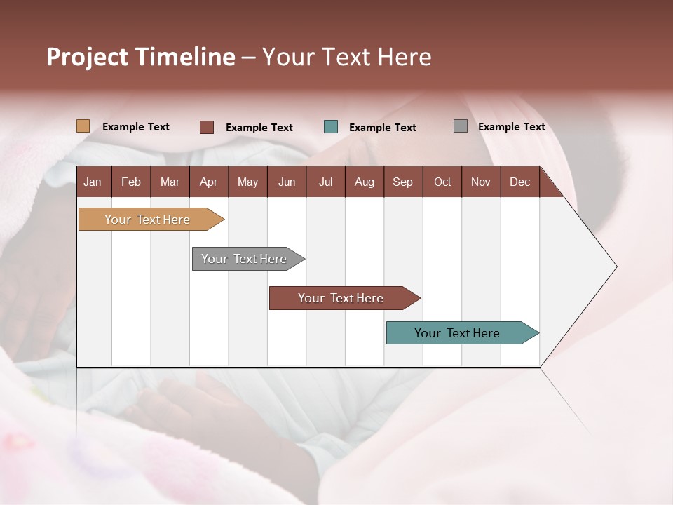 Cute Beautiful Baby PowerPoint Template