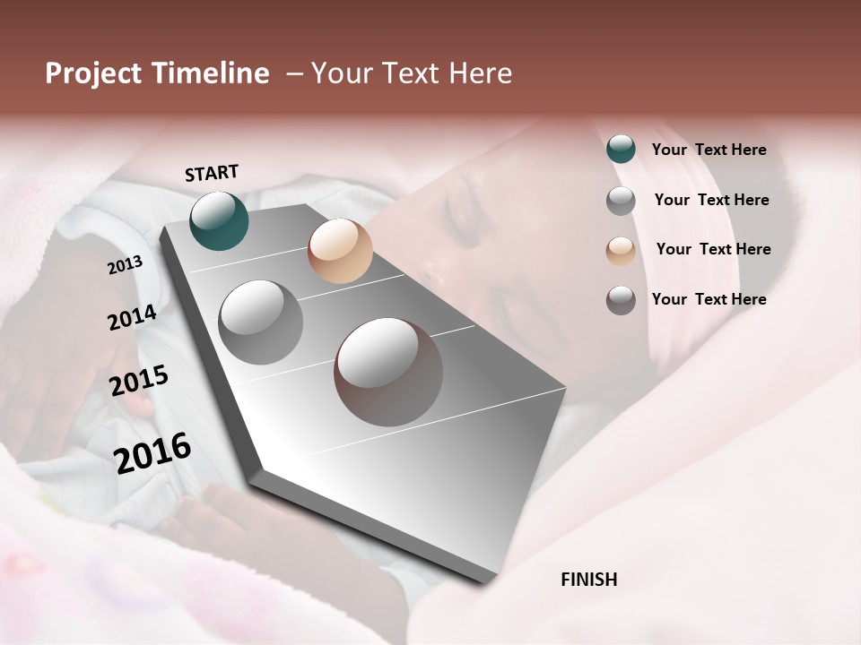 Cute Beautiful Baby PowerPoint Template