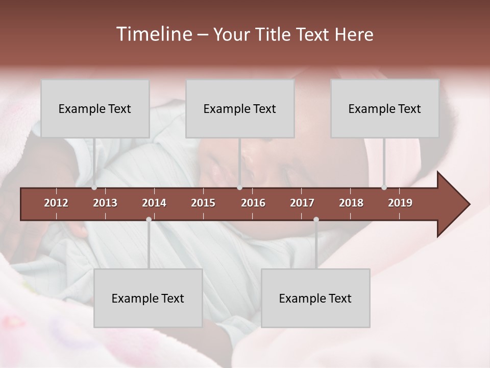 Cute Beautiful Baby PowerPoint Template