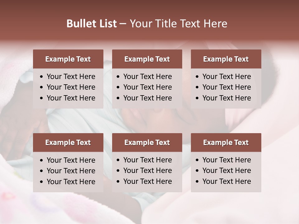 Cute Beautiful Baby PowerPoint Template