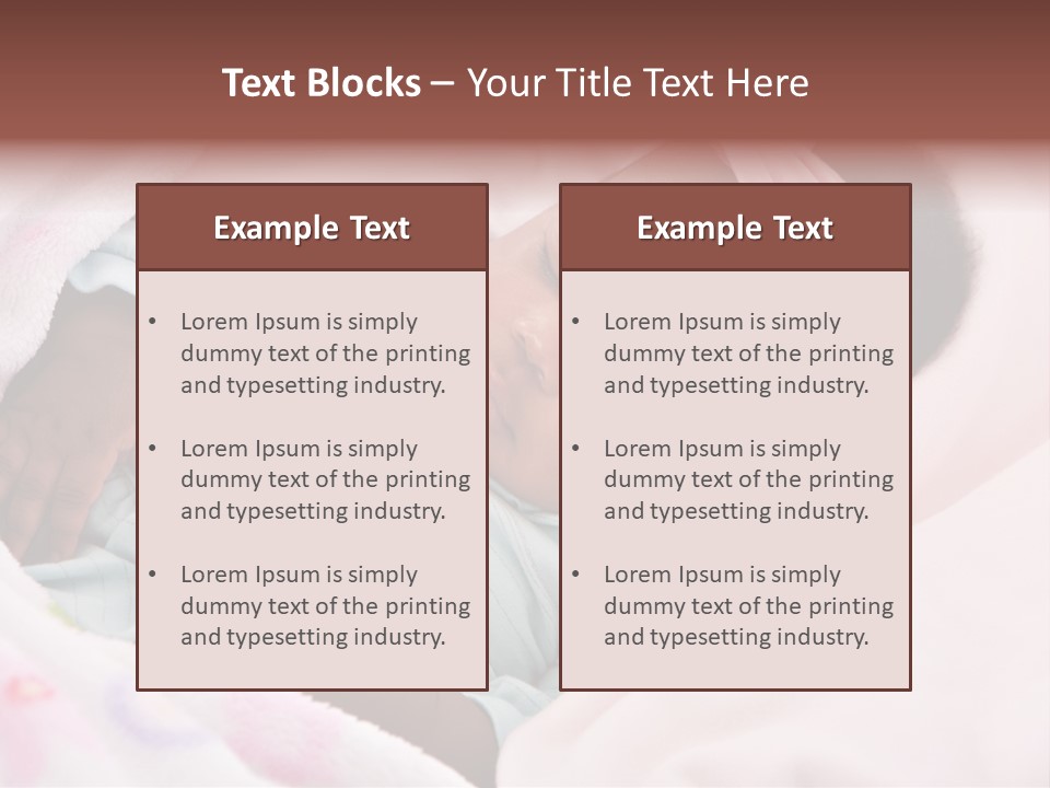 Cute Beautiful Baby PowerPoint Template