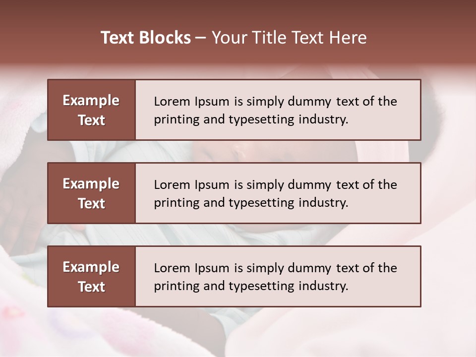 Cute Beautiful Baby PowerPoint Template