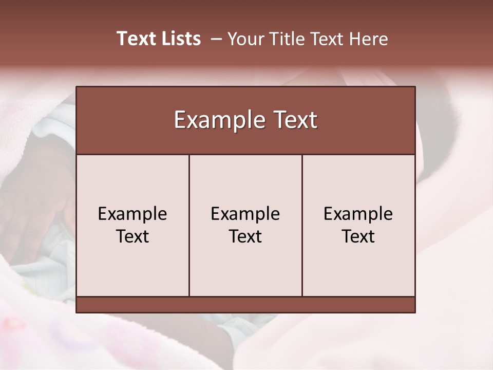 Cute Beautiful Baby PowerPoint Template