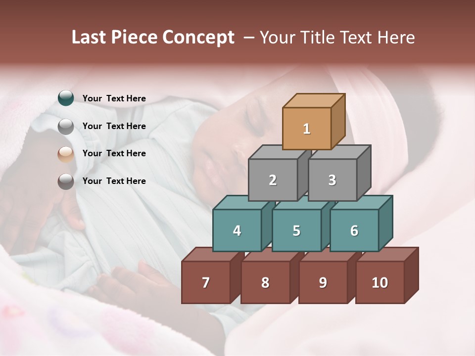 Cute Beautiful Baby PowerPoint Template