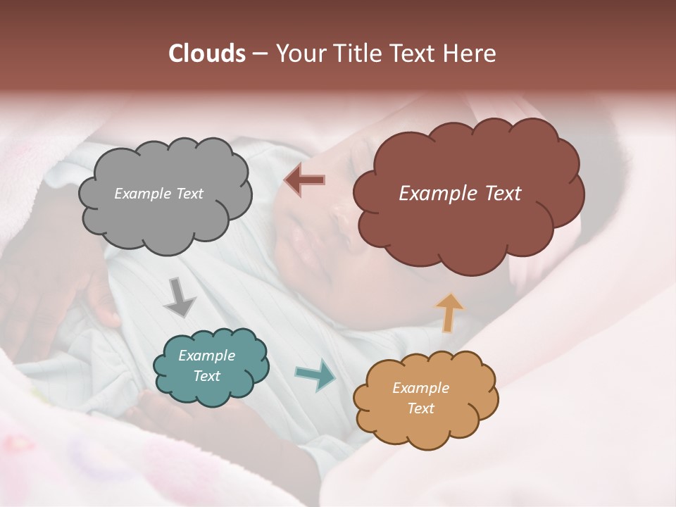 Cute Beautiful Baby PowerPoint Template