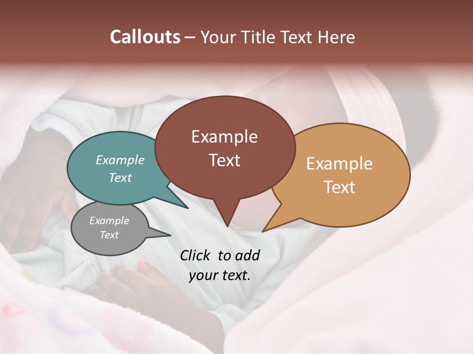 Cute Beautiful Baby PowerPoint Template