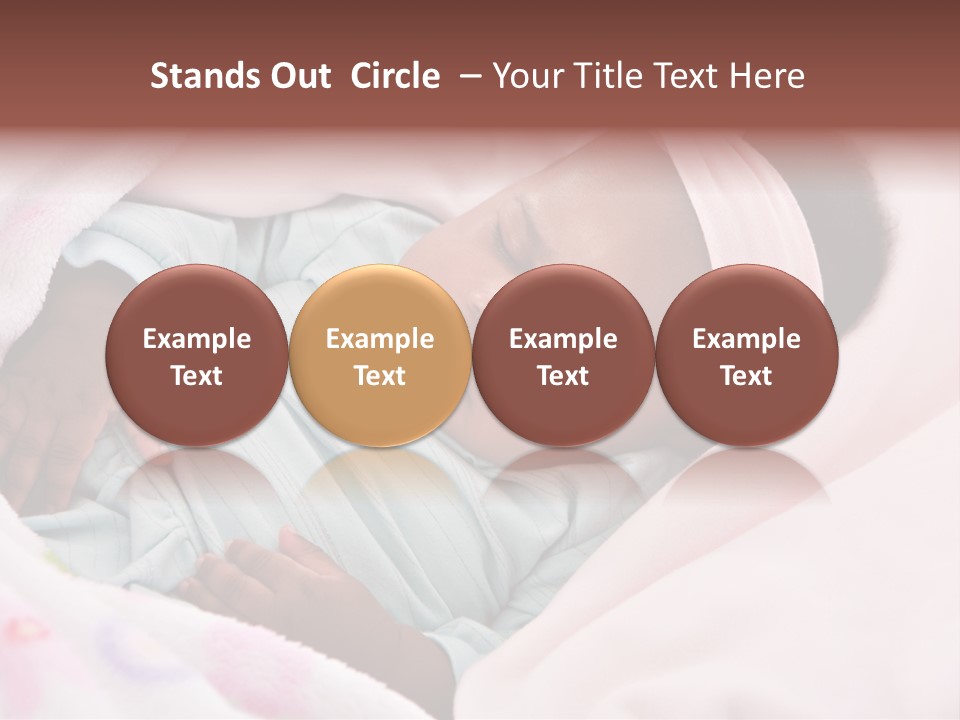 Cute Beautiful Baby PowerPoint Template