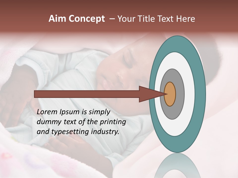 Cute Beautiful Baby PowerPoint Template