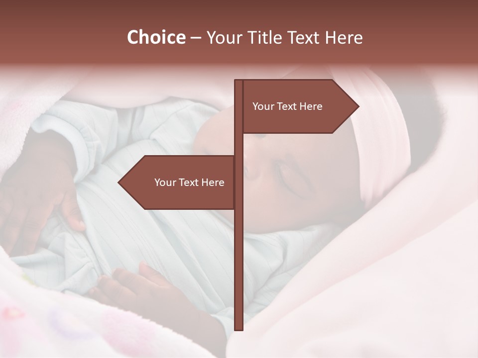 Cute Beautiful Baby PowerPoint Template