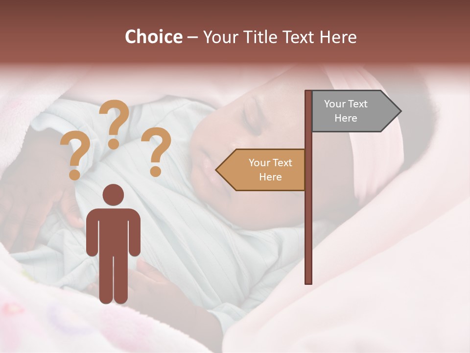 Cute Beautiful Baby PowerPoint Template