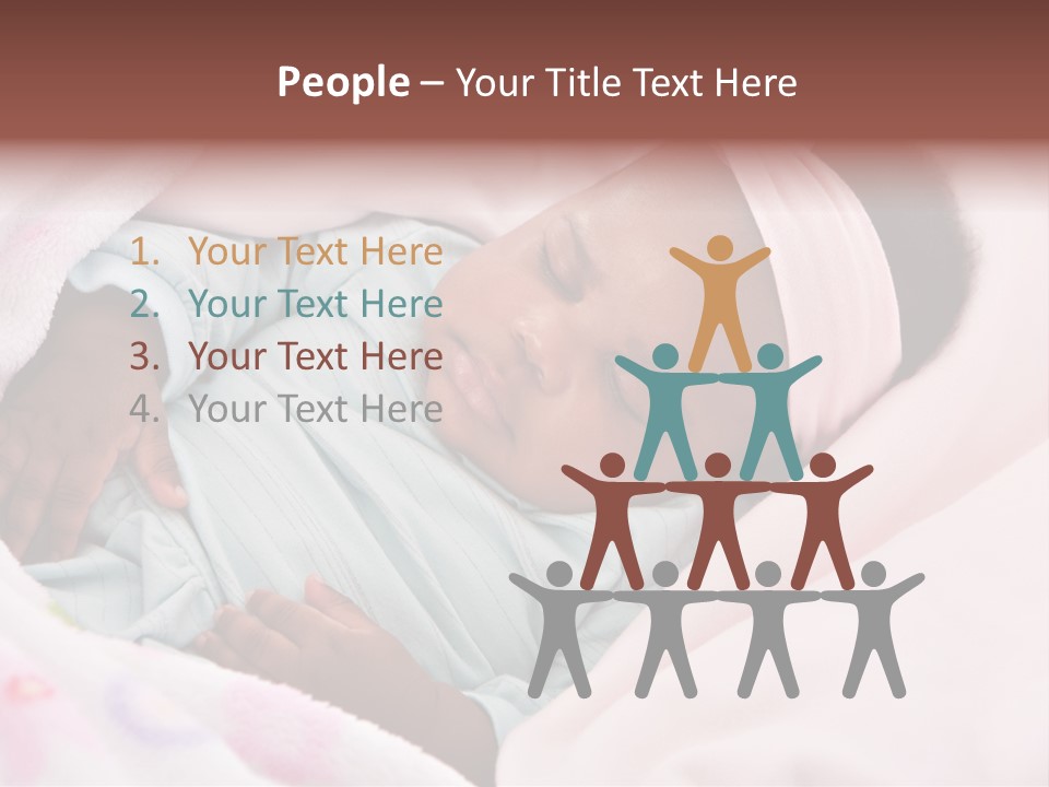Cute Beautiful Baby PowerPoint Template