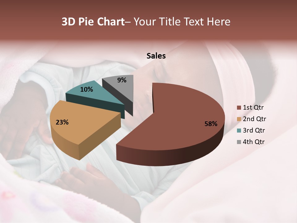 Cute Beautiful Baby PowerPoint Template