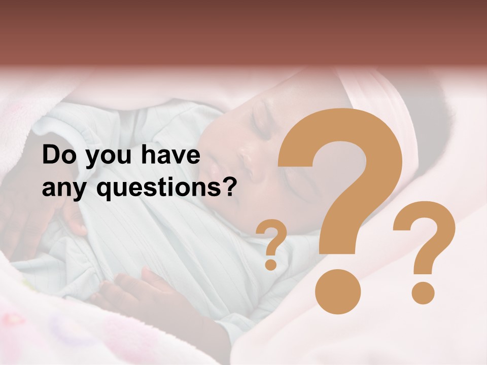 Cute Beautiful Baby PowerPoint Template