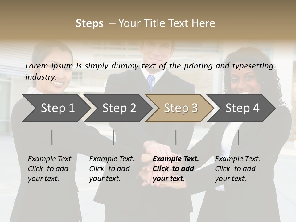 Teamwork Background Lady PowerPoint Template