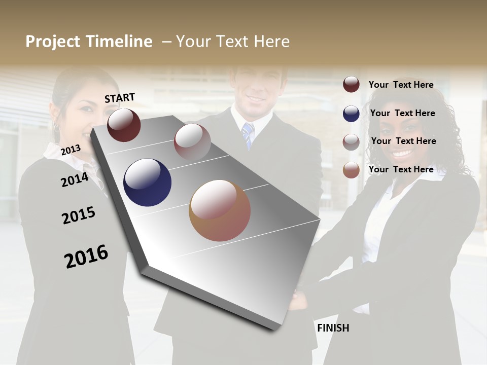 Teamwork Background Lady PowerPoint Template