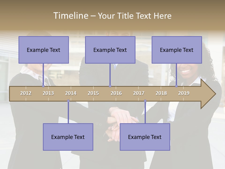 Teamwork Background Lady PowerPoint Template