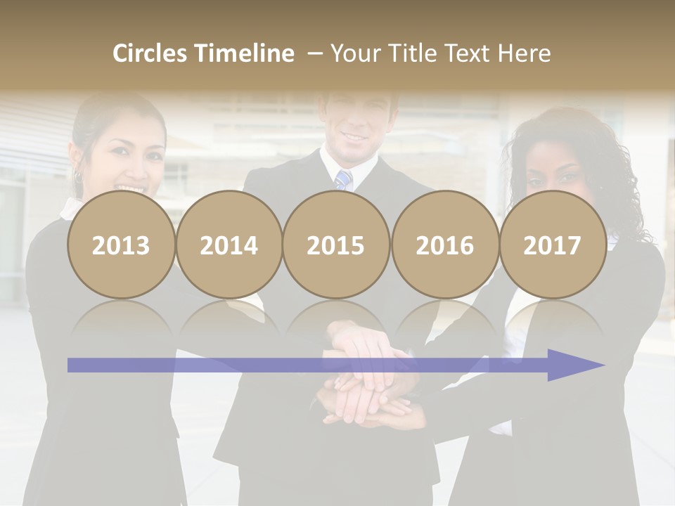 Teamwork Background Lady PowerPoint Template